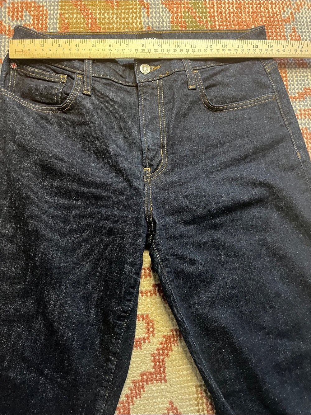 Hudson Rosalie Wide Leg Jeans Indigo Rinse Women’s Size 31 Like New - Picture 2 of 10